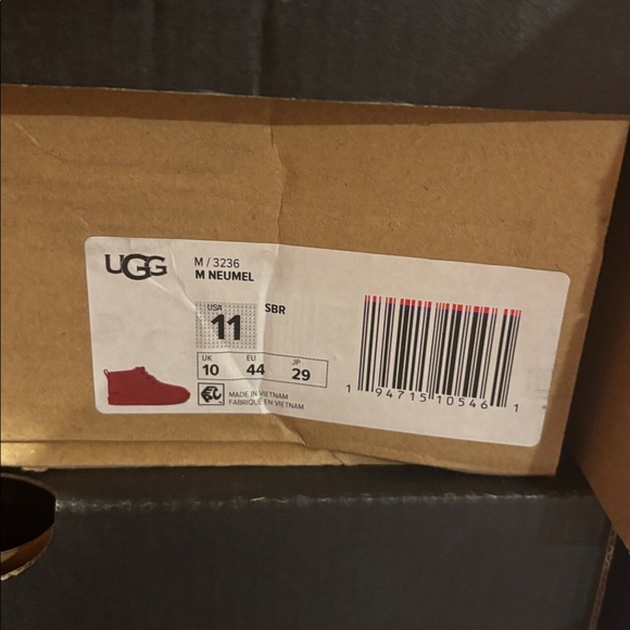 UGG Neumel Men's Chukka Boot Samba Red Lace-up Wool Scokliner M/3236 SBR - Picture 7 of 7